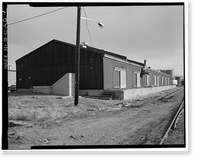 Historic Framed Print, Rocky Mountain Arsenal, Laundry Warehouse, 850 feet South of December Seventh Avenue; 190 fee, Commerce City, Adams County, CO,  17-7/8" x 21-7/8"