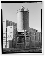 Historic Framed Print, Rocky Mountain Arsenal, Fuel Storage Silo, 980 feet South of December Seventh Avenue; 320 fee, Commerce City, Adams County, CO,  17-7/8" x 21-7/8"