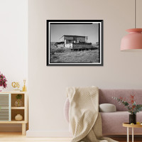 Historic Framed Print, Rocky Mountain Arsenal, Goop Mixing & Filling Building, 1480 feet South of December Seventh Avenue; 900 fe, Commerce City, Adams County, CO - 4,  17-7/8" x 21-7/8"