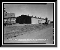 Historic Framed Print, Rocky Mountain Arsenal, Phosgene Filling & Storage Building, 1170 feet South of December Seventh Avenue; 230 fe, Commerce City, Adams County, CO - 2,  17-7/8" x 21-7/8"