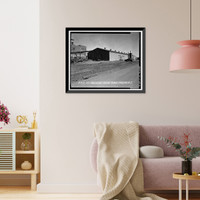 Historic Framed Print, Rocky Mountain Arsenal, Phosgene Filling & Storage Building, 1170 feet South of December Seventh Avenue; 230 fe, Commerce City, Adams County, CO - 2,  17-7/8" x 21-7/8"