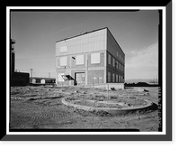 Historic Framed Print, Rocky Mountain Arsenal, Chlorine Evaporator & Storage Building, 800 feet South of December Seventh Avenue; 600 fee, Commerce City, Adams County, CO,  17-7/8" x 21-7/8"