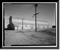 Historic Framed Print, Rocky Mountain Arsenal, Caustic Fusion Building, 450 feet South of December Seventh Avenue; 900 fee, Commerce City, Adams County, CO,  17-7/8" x 21-7/8"