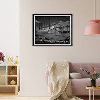 Historic Framed Print, Rocky Mountain Arsenal, Caustic Fusion Building, 450 feet South of December Seventh Avenue; 900 fee, Commerce City, Adams County, CO - 3,  17-7/8" x 21-7/8"
