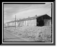Historic Framed Print, Rocky Mountain Arsenal, Storage Warehouse, 1750 feet South of December Seventh Avenue; 2070 f, Commerce City, Adams County, CO,  17-7/8" x 21-7/8"