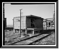 Historic Framed Print, Rocky Mountain Arsenal, Mustard Brine Mixing Building, 1180 feet South of December Seventh Avenue; 440 fe, Commerce City, Adams County, CO,  17-7/8" x 21-7/8"