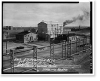 Historic Framed Print, Rocky Mountain Arsenal, Thionyl Chloride Reaction-Drum Loading Building, 1190 feet South of December Seventh Avenue; 1070 f, Commerce City, Adams County, CO - 3,  17-7/8" x 21-7/8"