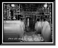Historic Framed Print, Rocky Mountain Arsenal, Thionyl Chloride Reaction-Drum Loading Building, 1190 feet South of December Seventh Avenue; 1070 f, Commerce City, Adams County, CO - 4,  17-7/8" x 21-7/8"