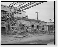 Historic Framed Print, Rocky Mountain Arsenal, Thionyl Chloride Refridgeration Building, 1250 feet South of December Seventh Avenue; 1090 f, Commerce City, Adams County, CO,  17-7/8" x 21-7/8"