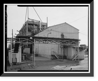 Historic Framed Print, Rocky Mountain Arsenal, Crude Mustard Distillation Building, 550 feet South of December Seventh Avenue; 400 fee, Commerce City, Adams County, CO - 4,  17-7/8" x 21-7/8"
