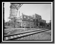 Historic Framed Print, Rocky Mountain Arsenal, Chlorinated Paraffin Manufacturing Building, 400 feet South of December Seventh Avenue; 500 fee, Commerce City, Adams County, CO,  17-7/8" x 21-7/8"