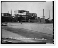 Historic Framed Print, Rocky Mountain Arsenal, Chlorinated Paraffin Manufacturing Building, 400 feet South of December Seventh Avenue; 500 fee, Commerce City, Adams County, CO - 3,  17-7/8" x 21-7/8"