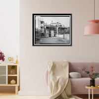 Historic Framed Print, Rocky Mountain Arsenal, Lewisite Reactor & Distilled Mustard Distillation Building, 420 feet South of December Seventh Avenue; 1070 fe, Commerce City, Adams County, CO - 4,  17-7/8" x 21-7/8"