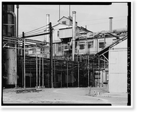 Historic Framed Print, Rocky Mountain Arsenal, Lewisite Reactor & Distilled Mustard Distillation Building, 420 feet South of December Seventh Avenue; 1070 fe, Commerce City, Adams County, CO - 5,  17-7/8" x 21-7/8"