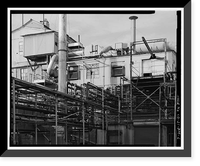 Historic Framed Print, Rocky Mountain Arsenal, Lewisite Reactor & Distilled Mustard Distillation Building, 420 feet South of December Seventh Avenue; 1070 fe, Commerce City, Adams County, CO - 6,  17-7/8" x 21-7/8"