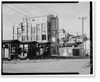 Historic Framed Print, Rocky Mountain Arsenal, Lewisite-Distilled Mustard Manufacturing Building, 540 feet South of December Seventh Avenue; 1100 fe, Commerce City, Adams County, CO,  17-7/8" x 21-7/8"