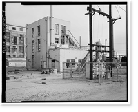 Historic Framed Print, Rocky Mountain Arsenal, Acetylene Compressor House, 700 feet South of December Seventh Avenue; 1100 fe, Commerce City, Adams County, CO - 4,  17-7/8" x 21-7/8"