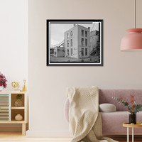 Historic Framed Print, Rocky Mountain Arsenal, Acetylene Compressor House, 700 feet South of December Seventh Avenue; 1100 fe, Commerce City, Adams County, CO - 5,  17-7/8" x 21-7/8"