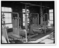 Historic Framed Print, Rocky Mountain Arsenal, Acetylene Compressor House, 700 feet South of December Seventh Avenue; 1100 fe, Commerce City, Adams County, CO - 7,  17-7/8" x 21-7/8"