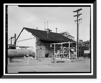 Historic Framed Print, Rocky Mountain Arsenal, Distilled Mustard Residue Burner, 500 feet South of December Seventh Avenue; 1200 fe, Commerce City, Adams County, CO - 2,  17-7/8" x 21-7/8"