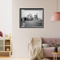 Historic Framed Print, Rocky Mountain Arsenal, Thaw House-Distilled Mustard Drum Disposal, 410 feet South of December Seventh Avenue; 1640 fe, Commerce City, Adams County, CO - 2,  17-7/8" x 21-7/8"