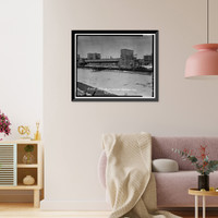 Historic Framed Print, Rocky Mountain Arsenal, White Phosphorous Filling-Acetylene Generation Building-Warehouse, 840 feet South of December Seventh Avenue; 1030 fe, Commerce City, Adams County, CO - 4,  17-7/8" x 21-7/8"