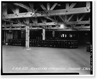 Historic Framed Print, Rocky Mountain Arsenal, White Phosphorous Filling-Acetylene Generation Building-Warehouse, 840 feet South of December Seventh Avenue; 1030 fe, Commerce City, Adams County, CO - 5,  17-7/8" x 21-7/8"