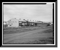 Historic Framed Print, Rocky Mountain Arsenal, Maintenance Shop, 1050 feet South of December Seventh Avenue; 1550 f, Commerce City, Adams County, CO - 3,  17-7/8" x 21-7/8"