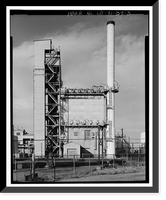 Historic Framed Print, Rocky Mountain Arsenal, Pesticide Incinerator-Precipitator, 260 feet South of December Seventh Avenue; 1840 fe, Commerce City, Adams County, CO - 3,  17-7/8" x 21-7/8"