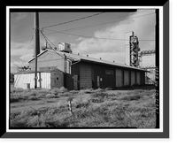 Historic Framed Print, Rocky Mountain Arsenal, Facilities Maintenance Building, 600 feet South of December Seventh Avenue; 1800 fe, Commerce City, Adams County, CO,  17-7/8" x 21-7/8"