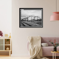 Historic Framed Print, Rocky Mountain Arsenal, Mustard Filling & Storage Building, 280 feet South of December Seventh Avenue; 2130 fe, Commerce City, Adams County, CO - 2,  17-7/8" x 21-7/8"
