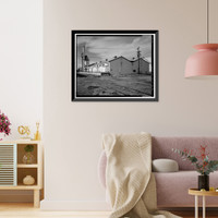 Historic Framed Print, Rocky Mountain Arsenal, Mustard Filling & Storage Building, 280 feet South of December Seventh Avenue; 2130 fe, Commerce City, Adams County, CO - 3,  17-7/8" x 21-7/8"