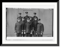 Historic Framed Print, Officers of GEO.WASH.,  17-7/8" x 21-7/8"