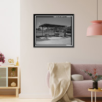 Historic Framed Print, Cape Canaveral Air Station, Launch Complex 17, Facility 28421, East end of Lighthouse Road, Cape Canaveral, Brevard County, FL,  17-7/8" x 21-7/8"