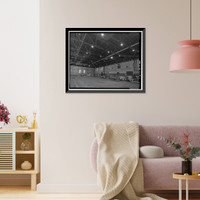 Historic Framed Print, Kodiak Naval Operating Base, Hangar, U.S. Coast Guard Station, Kodiak, Kodiak Island Borough, AK,  17-7/8" x 21-7/8"