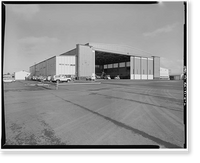 Historic Framed Print, Kodiak Naval Operating Base, Hangar, U.S. Coast Guard Station, Kodiak, Kodiak Island Borough, AK - 2,  17-7/8" x 21-7/8"