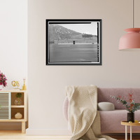 Historic Framed Print, Kodiak Naval Operating Base, Hangar, U.S. Coast Guard Station, Kodiak, Kodiak Island Borough, AK - 3,  17-7/8" x 21-7/8"