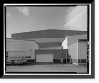 Historic Framed Print, Kodiak Naval Operating Base, Hangar, U.S. Coast Guard Station, Kodiak, Kodiak Island Borough, AK - 3,  17-7/8" x 21-7/8"