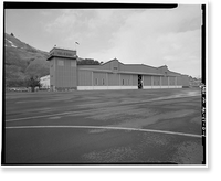 Historic Framed Print, Kodiak Naval Operating Base, Hangar, U.S. Coast Guard Station, Kodiak, Kodiak Island Borough, AK - 4,  17-7/8" x 21-7/8"