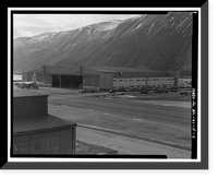 Historic Framed Print, Kodiak Naval Operating Base, Hangar, U.S. Coast Guard Station, Kodiak, Kodiak Island Borough, AK - 4,  17-7/8" x 21-7/8"