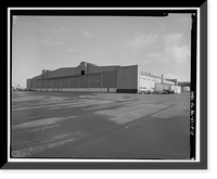 Historic Framed Print, Kodiak Naval Operating Base, Hangar, U.S. Coast Guard Station, Kodiak, Kodiak Island Borough, AK - 5,  17-7/8" x 21-7/8"