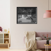 Historic Framed Print, Kodiak Naval Operating Base, Hangar, U.S. Coast Guard Station, Kodiak, Kodiak Island Borough, AK - 7,  17-7/8" x 21-7/8"