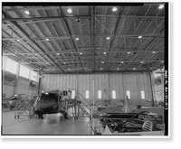 Historic Framed Print, Kodiak Naval Operating Base, Hangar, U.S. Coast Guard Station, Kodiak, Kodiak Island Borough, AK - 7,  17-7/8" x 21-7/8"