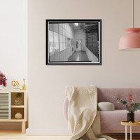 Historic Framed Print, Kodiak Naval Operating Base, Hangar, U.S. Coast Guard Station, Kodiak, Kodiak Island Borough, AK - 8,  17-7/8" x 21-7/8"