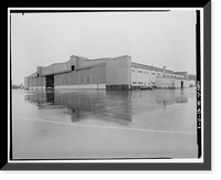 Historic Framed Print, Kodiak Naval Operating Base, Hangar, U.S. Coast Guard Station, Kodiak, Kodiak Island Borough, AK - 9,  17-7/8" x 21-7/8"