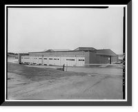 Historic Framed Print, Kodiak Naval Operating Base, Hangar, U.S. Coast Guard Station, Kodiak, Kodiak Island Borough, AK - 12,  17-7/8" x 21-7/8"