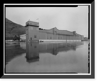 Historic Framed Print, Kodiak Naval Operating Base, Hangar, U.S. Coast Guard Station, Kodiak, Kodiak Island Borough, AK - 16,  17-7/8" x 21-7/8"