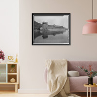 Historic Framed Print, Kodiak Naval Operating Base, Hangar, U.S. Coast Guard Station, Kodiak, Kodiak Island Borough, AK - 16,  17-7/8" x 21-7/8"