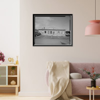 Historic Framed Print, Kodiak Naval Operating Base, Offices, U.S. Coast Guard Station, Kodiak, Kodiak Island Borough, AK - 3,  17-7/8" x 21-7/8"