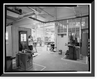 Historic Framed Print, Kodiak Naval Operating Base, Wood & Machine Shop, U.S. Coast Guard Station, Kodiak, Kodiak Island Borough, AK,  17-7/8" x 21-7/8"